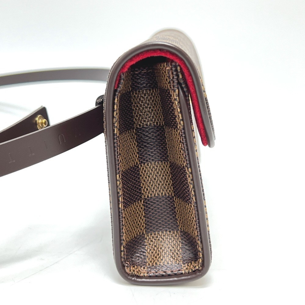 LOUIS VUITTON Authentic Brown Damier Canvas Pochette Hobo Bag - Picture 2 of 16